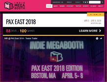 Tablet Screenshot of indiemegabooth.com